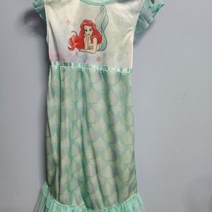 Disney Ariel Little Mermaid Nightgown - Aqua and Red